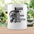 Man Of God Husband Dad Protector Hero Christian Father's Day Coffee Mug Gifts ideas