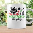 Masked And Vaccinated Nurse Life Lover Coffee Mug Gifts ideas