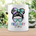 Messy Bun Field Day Vibes Tie Dye Last Day School Coffee Mug Gifts ideas
