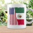 Mexico Independence Day Half Mexican American Flag Women Coffee Mug Gifts ideas