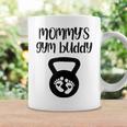Mommy's Gym Buddy Pregnant Kettlebell Lifting Bodybuilding Coffee Mug Gifts ideas