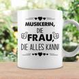 Musikerin Die Frau Die Alles Kann Spruch Tassen Geschenkideen