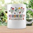 Neurodiversity Is Beautiful Autism Awareness Flowers Vintage Coffee Mug Gifts ideas