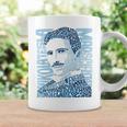 Nikola Tesla Illustration Por Glitschika s Taza de café Ideas de regalos