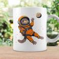 Niños Nutria Astronauta Divertido Animal Para Niños Nutria Marina Espacio Taza de café Ideas de regalos