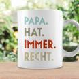 Papa Hat Immer Recht Lustige Idee Zumatertag Raglan Tassen Geschenkideen