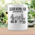Parque Nacional Saguaro Desierto De Arizona Saguaro Cactus Taza de café Ideas de regalos