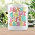 Peace Out Fifth Grade Groovy 5Th Grade Last Day Of School Coffee Mug Gifts ideas