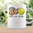 Peace Love Softball Leopard Women Men Kid Coffee Mug Gifts ideas