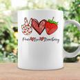 Peace Love Strawberry It's A Berry Good Time Fruits Heart Coffee Mug Gifts ideas