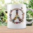 Peace Sign Butterflies Flowers 60'S 70S Retro Hippie Coffee Mug Gifts ideas