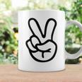 Peace Sign Fingers Peace Sign Hand Coffee Mug Gifts ideas