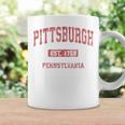 Pittsburgh Pennsylvania Pa Vintage Athletic Sports Coffee Mug Gifts ideas