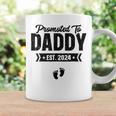 Promoted To Daddy Est 2024 Baby-Geschenke Für Neuen Papa Tassen Geschenkideen