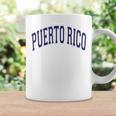 Puerto Rico Varsity Style Navy Blue Text Coffee Mug Gifts ideas