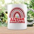 Red Instead Autism Awareness Acceptance Education Teacher Coffee Mug Gifts ideas