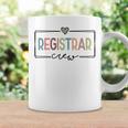 Registrar Crew Team Back To School Teacher Supplies Coffee Mug Gifts ideas