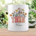 Retro Groovy Floral Twin Mom Mother's Day Wildflower Women Coffee Mug Gifts ideas