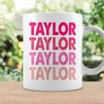 Retro Taylor Personalized Name I Love Taylor Coffee Mug Gifts ideas