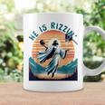 He Is Rizzin Basketball Jesus Retro Easter Christian Coffee Mug Gifts ideas