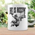 He Is Rizzin Basketball Jesus Retro Easter Christian Coffee Mug Gifts ideas