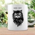 Hiss Off Cute Cat Pun Punny Meow Cat Lover Dad Mom Coffee Mug Gifts ideas