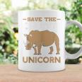Save The Chubby Unicorns Rhino Rhinoceros Zoo Vintage Cool Coffee Mug Gifts ideas