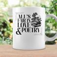 Skull All's Fair In Love & Poetry Men Coffee Mug Gifts ideas