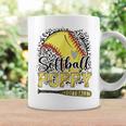 Softball Poppy Leopard Softball Pride Coffee Mug Gifts ideas