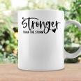 Stronger Than The Storm Inspirational Motivational Quotes Coffee Mug Gifts ideas