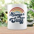 Summer Camp Counselor Staff Groovy Rainbow Camp Counselor Coffee Mug Gifts ideas