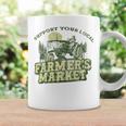 Support Your Local Farmers Market Vintage Tractor Retro Coffee Mug Gifts ideas