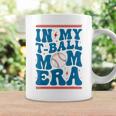 In My T-Ball Mom Era Baseball Mom Groovy Mother's Day Coffee Mug Gifts ideas