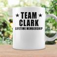 Team Clark Lifetime Membership Family Last Name Coffee Mug Gifts ideas