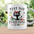 Test Day Stressed Teachers & Students Testing Cat Coffee Mug Gifts ideas