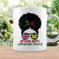 Uk British Grown Jamaican Roots Messy Bun Coffee Mug Gifts ideas