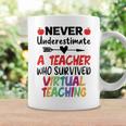 Never Underestimate A Teacher Who Survived Virtual Teaching Coffee Mug Gifts ideas