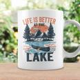 Vintage Retro Life Is Better At The Lake Lake Life Coffee Mug Gifts ideas