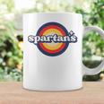 Vintage Spartans High School Spirit Go Spartans Pride Coffee Mug Gifts ideas