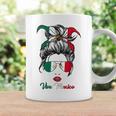 Viva Mexico Messy Bun Cinco De Mayo Mexican Girls Coffee Mug Gifts ideas