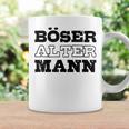 Weißes Tassen für Herren, Böser Alter Mann Aufdruck, Lustiges Design Geschenkideen