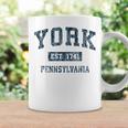 York Pennsylvania Pa Vintage Sports Navy Print Coffee Mug Gifts ideas