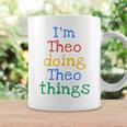 Youth I'm Theo Doing Theo Things Cute Personalised Coffee Mug Gifts ideas
