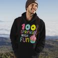 100 Days Sprinkled With Fun Cupcake 100Th Day Of School Girl Hoodie Lifestyle