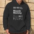 100 Muscle Mommy Bodybuilding Gym Fit On Back Hoodie Lifestyle