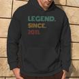 13 Years Old Legend Since 2011 13Th Birthday Hoodie Lifestyle
