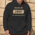 1965 Vintage Birthday Made In 1965 Best Birth Year Bday Hoodie Lifestyle