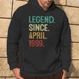 25 Years Old Legend Since April 1999 25Th Birthday Hoodie Lifestyle