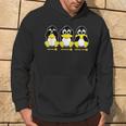 3 Linux Penguins Hörre Sehen Sprechen Kein Win Informatiker Hoodie Lebensstil