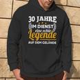 30 Jahre Im Dienst Legend Auf Dem Geränste Service Anniversary Kapuzenpullover Lebensstil